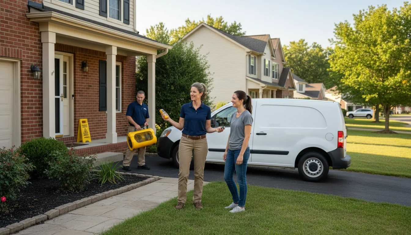 Residential water damage restoration in Batchelor, LA